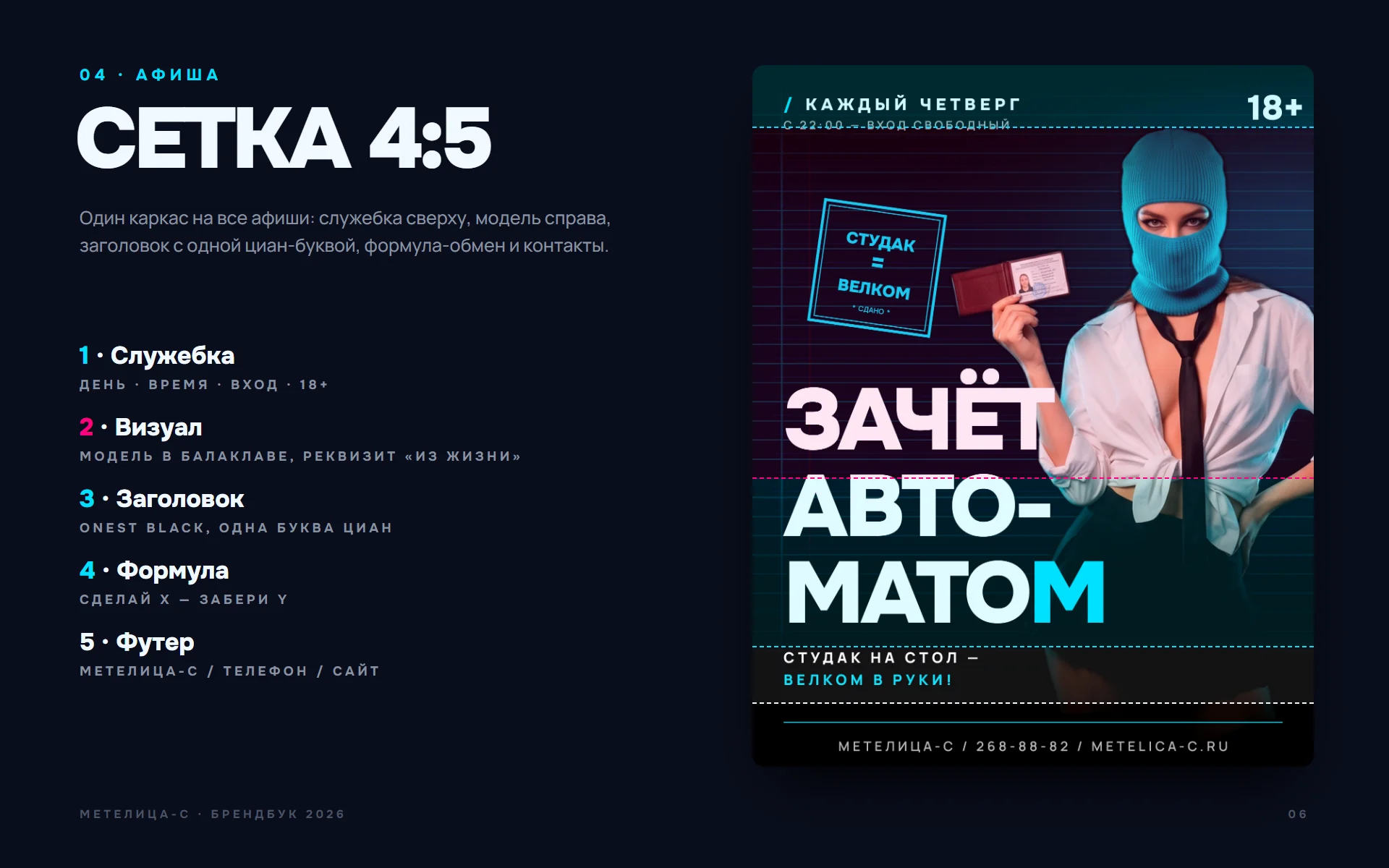 Сетка афиши 4:5